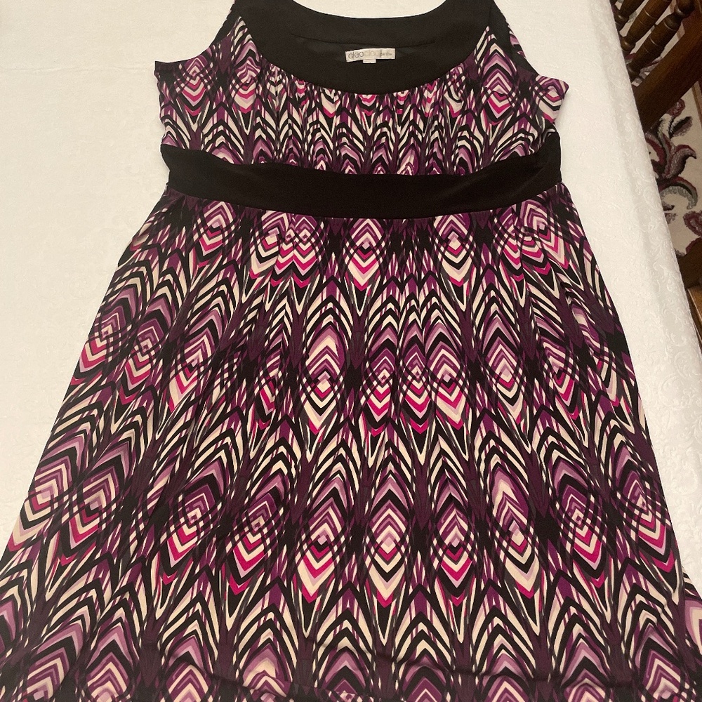 Cleo Petite Sleeveless Summer Dress Diamond Shapes